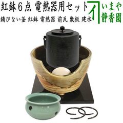 茶器/茶道具 風炉（切合風炉/切合釜）】 鬼面風炉 無地切掛釜
