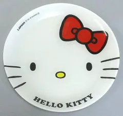 【中古】皿・茶碗(キャラクター) ハローキティ ガラスパーティプレート 「サンリオキャラクターズ×ローソン」 40周年創業祭サンリオキャラクターズフェア お店で交換コース景品
