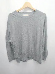 ◇ ⊆ URBAN RESEARCH DOORS アーバン リサーチ ドアーズ コットン100% 長袖 カットソー サイズM グレー レディース E  【1410230014903】