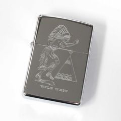 Zippo ジッポーライター ネイティブアメリカン & ティピー1994年製  銀 シルバー