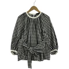 emmi 【WEB限定カラー】ギンガムチェック2ピースブラウス(BLK-F 