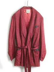 ■ 3000円ポッキリ 返品不可 ■60s ビンテージ ■ State O Maine 総柄 サテン ガウン コート