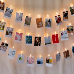 【今売れています】写真飾りライト フォトアレンジメントライト LEDストリングライト 3M20個LED バースデーフォトクリップ DIYウォールアレンジメントライト フォトフレームジュエリー ライトラインライト/新年/結婚式/誕生日休日/パーティー/クリスマス