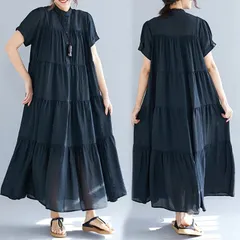 ワンピース ティアードワンピース レディース マキシワンピース シフォン フレアワンピース 大人可愛い ワンピ 半袖 ゆったり 夏 シルエット ふんわり 体型カバー フェミニン カジュアル  着痩せ お洒落 ロングワンピース chaoliu380