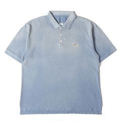 【美品】visvim ビズビム ポロシャツ サイズ:3 / 23SS ダメージ加工 コットン 鹿の子 半袖 ポロシャツ (JUMBO WELLER S/S DMGD) / ブルー / トップス 【メンズ】【中古】