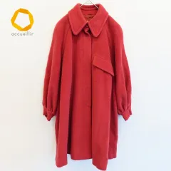 【美品】ジュンアシダ スプリングコート ウール混 オレンジ M 2025年最新】jun ashida レディース ロングコートの人気アイテム