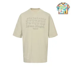 【今日WTO】Maison Margiela MM6 アンフィニッシュ刺繍プリント T シャツ-WT53