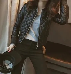 2025年最新】zara キルティング レザージャケットの人気アイテム