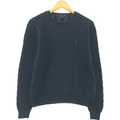古着 ラルフローレン Ralph Lauren SPORT スポーツ ケーブル編み コットンニットセーター メンズXS相当/eaa434665