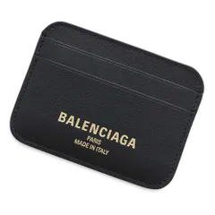 バレンシアガ カードケース CASH2.0 カーフレザー 810899 BALENCIAGA 定期入れ 黒