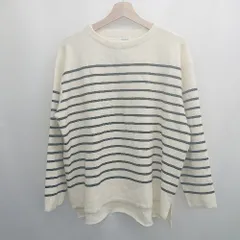 ◇ ⊇ URBAN RESEARCH DOORS アーバンリサーチ 横線模様入り 長袖 長袖シャツ サイズ1 ベージュ系 レディース E  【1507030003296】