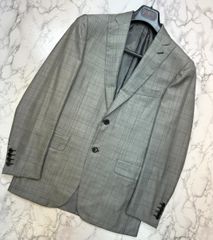 ブリオーニ　Brioni ジャケット テーラードジャケット グレンチェック柄 グレー 44  Gray