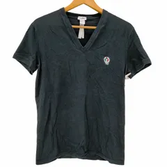ドルチェアンドガッバーナ DOLCE&GABBANA ロゴ刺繍 Vネック Tシャツ メンズ import：M 