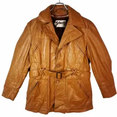 ショットSchottボアライナー付き本革リアルレザージャケット革ジャンライダーストレンチコートウエストベルト茶色ブラウンy2kレトロvintageヴィンテージ40813