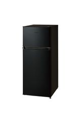 ハイアール(Haier) 冷蔵庫 幅45.2cm 容量120L 右開き冷蔵庫 JR-HS12A(K) ブラック 一人暮らし スリムボディ 冷凍室霜取り必用 レンジが置ける耐熱性天板 静音設計