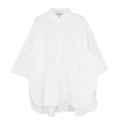 MAX MARA マックスマーラ 24ss MARCH ピュア コットン ポプリン ルーズ フィット シャツ ブラウス ホワイト系 165/88A【中古】のサムネイル