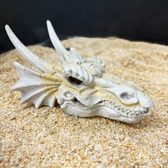 マテリアルドラゴン 爬虫類  熱帯魚 シェルター　頭蓋骨タイガー
