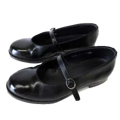 ハルタ HARUTA ワンストラップシューズ メリージェーン ローファー シューズ 通勤 通学 幅広ワイズ 22.5cm EE 黒 ブラック くつ 靴