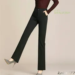 ズボン レディース ロングパンツ スラックス ストレート ハイウェスト フォーマル ワーク OL カジュアル 普段着 女子ボ おしゃれ 通学 無地 通勤 ant4y153539