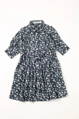 Plume Blanche/フラワープリントワンピース 長袖　新品子供服90 キッズ 女の子