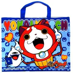 02105-14 レッスンバッグ 妖怪ウォッチ （ ブルー )  ( 絵本かばん 絵本バッグ 絵本袋 手提げ てさげ 肩掛け 図書バッグ 子供用 )