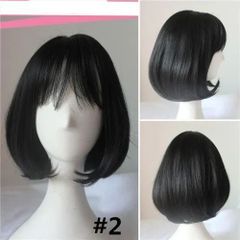 ウィッグ ボブ ショート フルウィッグ エクステ 黒髪 ショート ウイッグ フルウィッグ 自然 ネット付き ハロウィン コスプレ ブラック ナチュラル 普段使い 耐熱 dp082c0