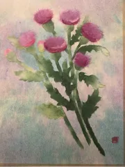 アザミの絵 薊（アザミ）｜日本花卉文化株式会社