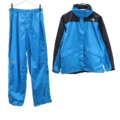 ノースフェイス アウトドア NPW10032 レインテックス ウェア 上下 セットアップ M 水色 THE NORTH FACE 収納袋付き レディース