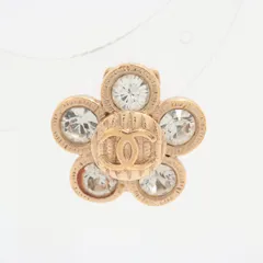 CHANEL シャネル ココマーク フラワー イヤリング （片方のみ） 06A GP × ラインストーン ゴールド フランス製