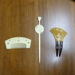 髪飾りセット　かんざし　ばち型かんざし　くし