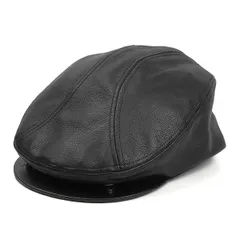 《在庫限り特価品》帽子 本革 newhattan ニューハッタン レザー ハンチング帽 アイビー キャップ 男女兼用 MADE IN USA アメリカ製 直輸入モデル 送料無料 LV01