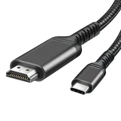 USB Type C HDMI 変換ケーブル hdmi type-c変換 1M 4K@60Hz 単方向通信 タイプC to HDMI/usb-c hdmi HDMI 変換 ナイロン編み 映像出力Thunderbolt 3/4