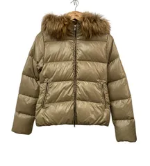 極美品✨　デュベティカ　ダウンコート　 フード❤︎ファー ブラウン&ピンク S M RUIRUE BOUTIQUE ダウンコート ダウンジャケット フォックス
