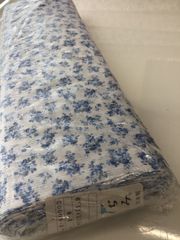 ◆ 生地丸ごと1本♪ ◆25%オフ！お買い得♪  高島ちぢみ　ブルー　パジャマ　ステテコ　肌着　吸水性　凹凸　布　生地