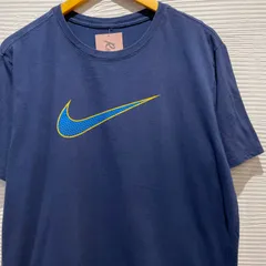 古着　XL  半袖　tシャツ　青　NIKE  ロゴ