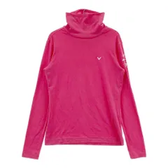 サイズ：S CALLAWAY キャロウェイ  ハイネック 長袖Tシャツ 刺繍  ピンク系 [240101418803] ゴルフウェア レディース ストスト