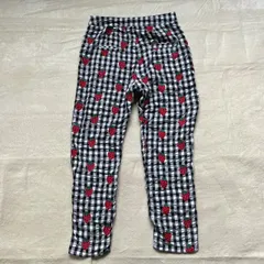 【希少】Candy Stripper （キャンディストリッパー） いちご柄ギンガムチェックレギンス コットンレーヨン混 個性的 レディースMサイズ