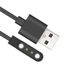 スマートウォッチ充電ケーブル 2ピンの距離は 4mm 対応 USB充電 0.6m SZSLマグネット充電コード USBケーブル USB充電 smart watch スマートウォッチコード 磁気吸着 高耐久 断線防止 軽量【1本セット】