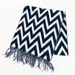 T05-k030 LOEWE PUZZLE ロエベ パズル レーヨン/カシミヤ 大判スカーフ  