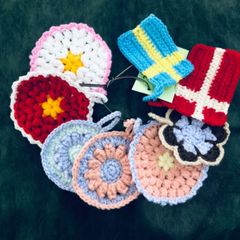 【便利商品】立体的アクリルたわし３枚セット！【ランダムB】