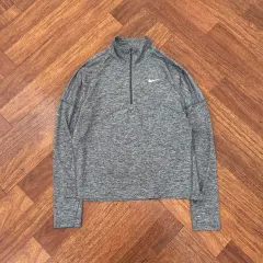 レディース M ( 100 ) NIKE(ナイキ) ドライフィット ランニング ハーフジップ Tシャツ