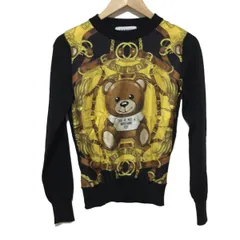 MOSCHINO クマ柄 長袖セーター MOSCHINO クマ柄 ニットセーター 長袖 2025年最新】MOSCHINO