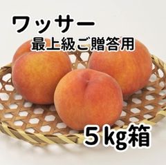 【７月下旬～発送】　希少種　ワッサー（桃の仲間）５ｋｇ　最上級　クール発送　ご贈答用