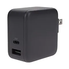 【中古】 MOTTERU モッテル PD65W対応 USB Type-C×1ポート USB Type-A×1ポート 合計最大63W AC充電器 日本メーカー スモーキーブラック MOT-ACPD65WU1のサムネイル
