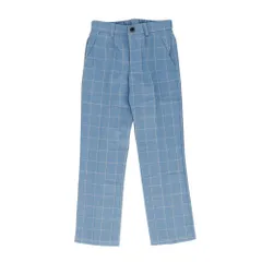 ☆ ブルーチェック ☆ 120cm ☆ フォーマルパンツ 男の子 pkt05 子供服 パンツ フォーマル 男の子 ズボン スラックスパンツ 長パンツ スリムパンツ スラックス ロング スーツ ストレート 子供 キッズ ジュニア やや細身 子ども こども 入学式