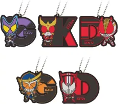 【中古】キーホルダー 全5種セット 「仮面ライダー イニシャルラバーマスコットvol.1」