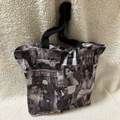 ヴィンテージ風　フォトプリント　コラージュ　バッグ　トートバッグ　エコバッグ