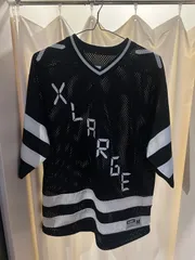 X-LARGE エクストララージ ゲームシャツ ブラック ホワイト ストリートT メッシュT サイズM A-856