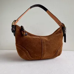 Vintage Coach Soho Hobo Shoulder Bag Brown Suede Leather y2k