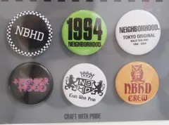 NEIGHBORHOOD ネイバーフッド 242MYNH-AC13 PIN BUTTON SET 缶バッジ 6個セット　未使用美品